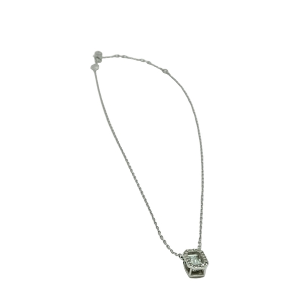 Swarovski Millenia Necklace Ice-Blue Octagon-Cut Crystal Pendant - Picture 4 of 5